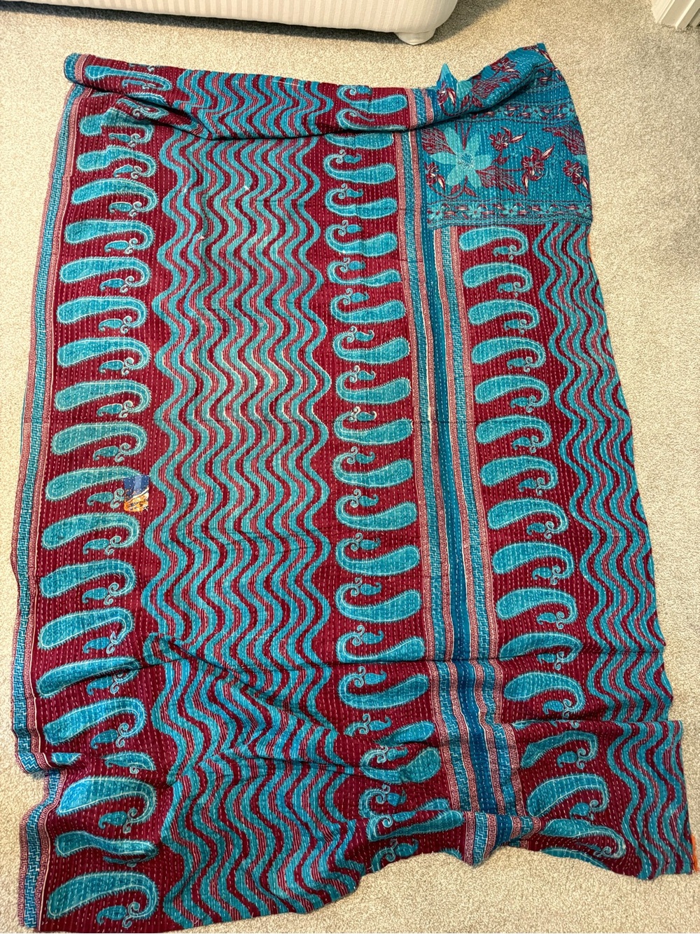 Kantha blanket